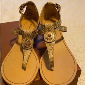 Almost New COACH snakeskin sandals.  Size 7M